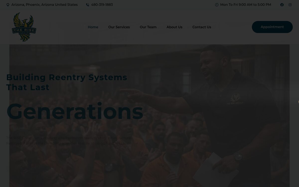 The Rise Group website